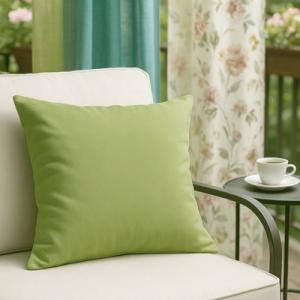 Panama díszpárna zöld 33x33cm