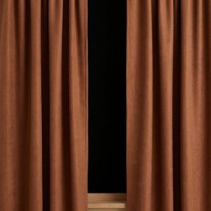 Rusztik dimout kész sötétítő függöny– rozsda – 130cm magas 100cm széles párban