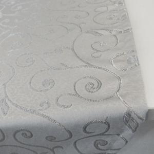 Szatén asztalközép D. szürke 85x35cm