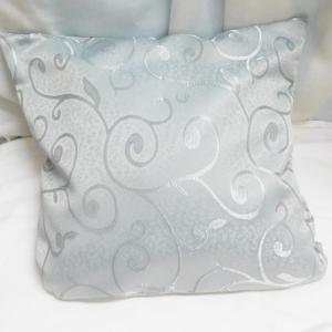 Szatén díszpárna huzat szürke 40x40cm