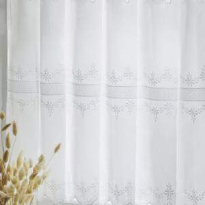 Törtfehér batiszt kész vitrage függöny Ebro 60cm magas 130cm széles