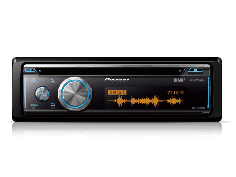 Pioneer DEH-X8700DAB 1 DIN méretű Bluetooth autórádió MP3/CD/USB/AUX bemenettel DAB+ Digital Tuner (Timeshift )