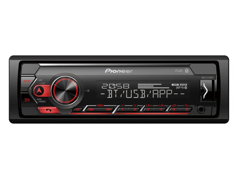 Pioneer MVH-S420BT autórádió RDS-tuner Bluetooth, USB Aux-In és Spotify
