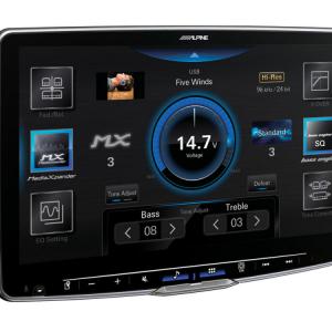 Alpine iLX-F115D 1DIN 9 coll érintőképernyős multimédiás fejegység Apple Carplay és Android Auto kompatibilitással