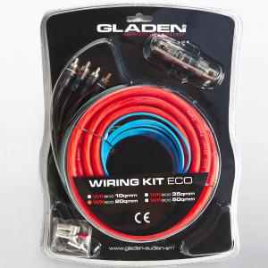Autóhifi kábel készlet 20 mm2 erősítő bekötéshez Gladen Audio WK 20
