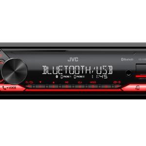 JVC KD-X282BT autórádió USB bemenettel és Bluetooth funkcióval, piros színű megvilágítással