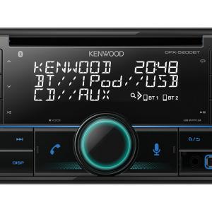 Kenwood DPX-5200BT 2 DIN MP3/WMA/CD-autórádió USB-AUX Bluetooth Spotify és Amazon Alexa támogatással
