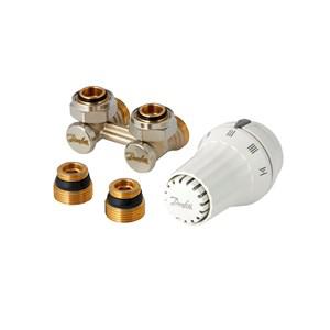 Danfoss radiátorszelep sarok H-idom szett szelepes radiátorokhoz (013G5140)