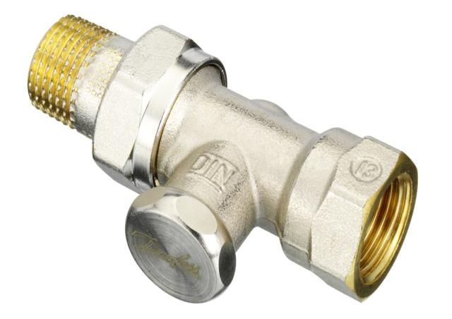 Danfoss RLV-S típusú visszatérő radiátorszelep 1/2'' egyenes (003L0124)