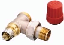 Danfoss sarok radiátorszelep előbeállítás RA-N 15 1/2''-3/4''-os Eurokónuszos külső menet (013G4201)