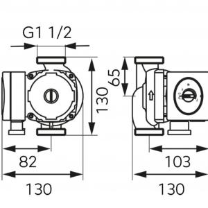 Ferro keringető szivattyú elektronikus GPA II  25-40 130mm