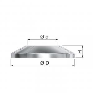 Flamco takarórózsa RVC 3/8"-18mm krómozott (12450)