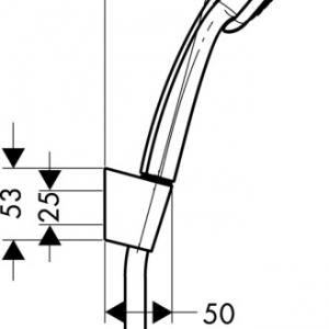 Hansgrohe Croma 100 zuhanyszett Vario 125 cm-es zuhanycsővel (27592000)