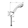 Hansgrohe Crometta 85 zuhanyszett Vario 125 cm-es zuhanycsővel (27558000)