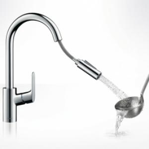 Hansgrohe Focus kihúzható zuhanyfejes konyhai csaptelep (31815000)