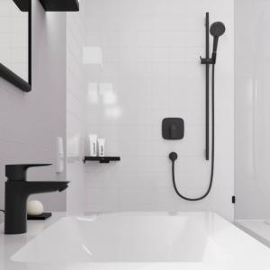 Hansgrohe Logis egykaros falsík alatti zuhanycsaptelep matt fekete (71605670)