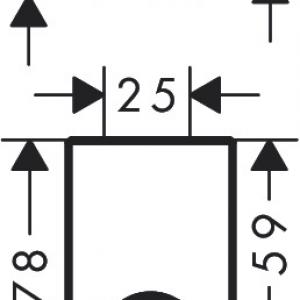 Hansgrohe Porter E króm zuhanytartó (28387000)