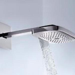 Hansgrohe Raindance Select E 300 3jet fehér/króm esőztető 390 mm-es zuhanykarral, DN15 (26468400)