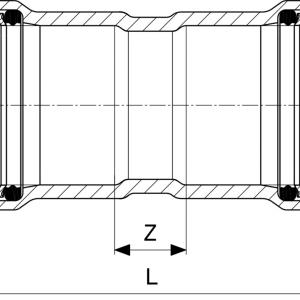 Viega Megapress-G karmantyú 1" (738631)