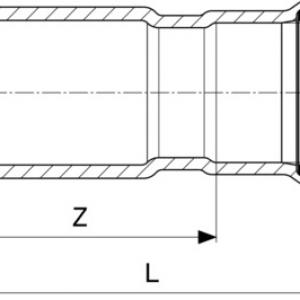 Viega Megapress-G szűkítő 5/4" - 1" (739881)