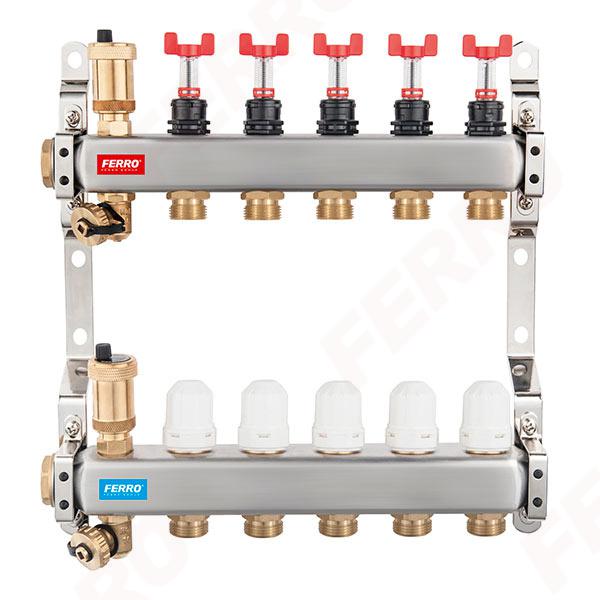 Ferro SN-RZPU04S SN-RZPU TÍPUSÚ OSZTÓ-SZETT 1", 3/4" KIMENET, 4 KÖRÖS (SN-RZPU04S)