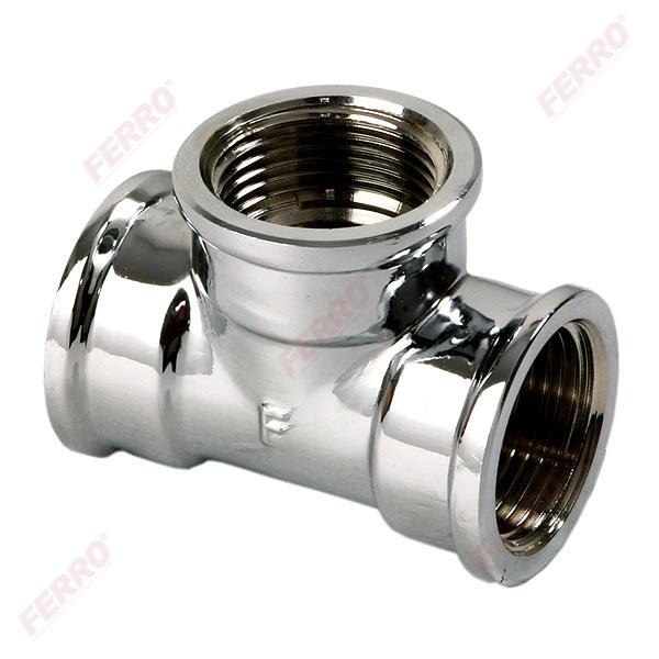 Ferro T idom krómozott 3/8" sárgaréz (T01C)