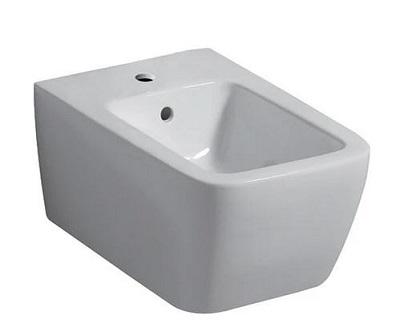 Geberit iCon Square fali bidé, zárt forma, 54cm, túlfolyóval (231910000)