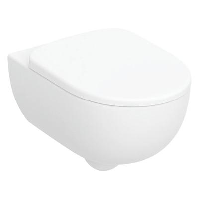 Geberit Selnova fali WC mélyöblítésű készlet, Premium, zárt forma, Rimfree, WC-ülőkével (501.991.00.1)