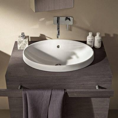 Geberit VariForm 55x40 cm ovális beépíthető mosdó túlfolyóval (500.717.01.2)