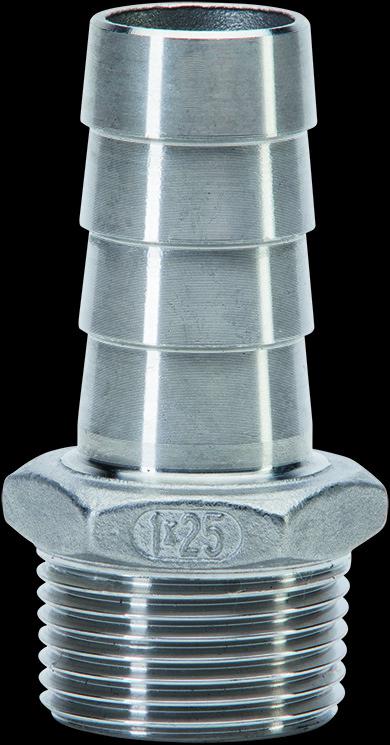 Gebo G316 rozsdamentes, saválló tömlővég, 3/4"×20mm (6315-3420)