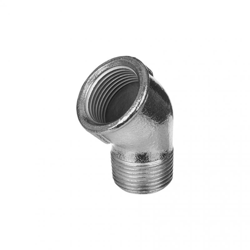 Gebo horganyzott könyök 45° 3/8" KB (121-3V)