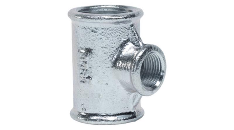 Gebo horganyzott, szűkített T-idom 3/4''-1/2''-3/4'' (130-22V)