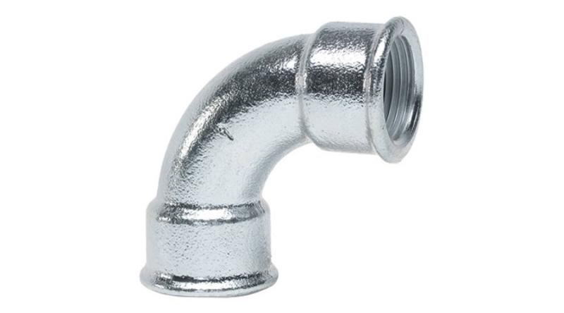 Gebo hosszú horganyzott ív 6/4" BB 90° (2-8V)