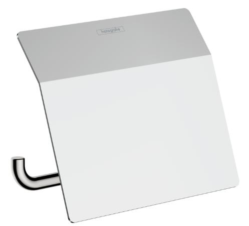 Hansgrohe AddStoris WC papír tartó fedlappal, króm (41753000)