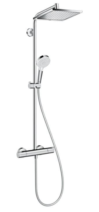 Hansgrohe Crometta E 240 1jet Showerpipe zuhanyrendszer termosztátos csapteleppel (27271000)