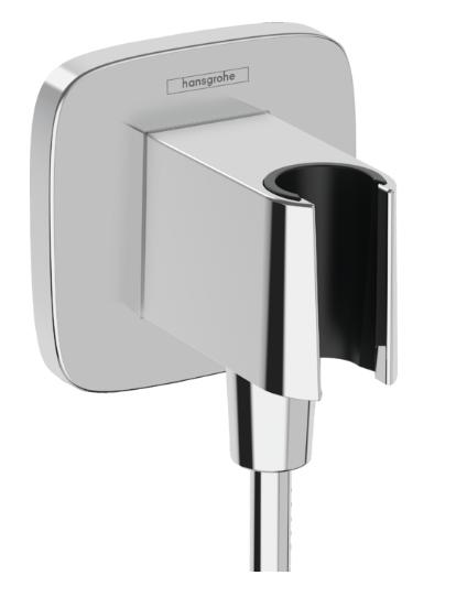 Hansgrohe FixFit Q fali csatlakozó zuhanyfej tartóval, króm (26887000)