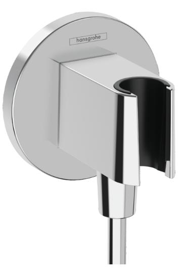 Hansgrohe FixFit S fali csatlakozó zuhanyfej tartóval, króm (26888000)