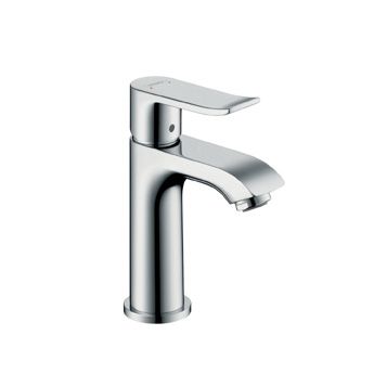 Hansgrohe Metris egykaros mosdócsaptelep 100 kézmosókhoz, automata lefolyógarnitúrával (31088000)