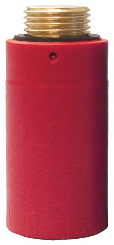 HL42R.MS Próbadugó 1/2" sárgaréz menettel (piros) (HL42R.MS)