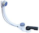 HL555N fürdőkád le- és túlfolyó 6/4", gömbcsuklós DN40/50 szifonnal