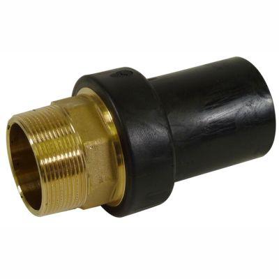 Kpe hosszú PE-sárgaréz átmeneti idom KM 90-3" PE100 SDR11