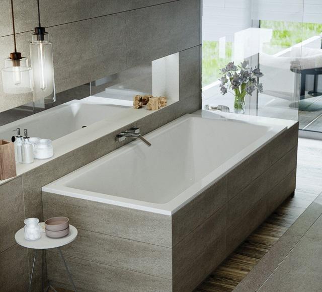 M-Acryl Sabina Slim fürdőkád 170x75 + kádláb (12387)