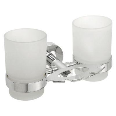 Sapho Omega fogkefetartó pohárral, króm (104110042)