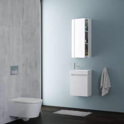 T-boss Sparta 40 alsó szekrény, mosdóval, prégelt fehér színű