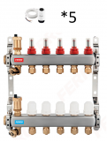 Ferro 5 körös osztó gyűjtő Danfoss TWA motorral (SN-RZPU05S+088h3142)