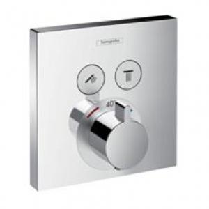 Hansgrohe ShowerSelect 2 fogyasztós króm termosztát falsík alatti szereléshez (15763000)