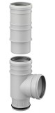 Strang bekötő T-idom 110mm 2db hosszú tokkal (haas-486683)