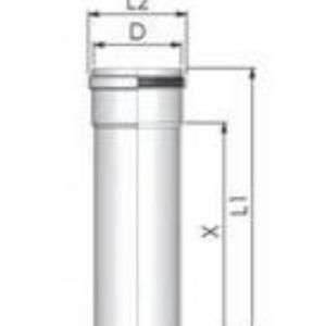 Tricox PPs cső 110 mm, hossz 1950 mm (PCS808)