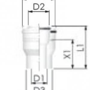 Tricox PPs/Alu bővítő 60/100mm-80/125mm, PBÖ5060