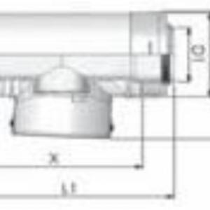 Tricox PPs/Alu ellenőrző egyenes idom 80/125 mm, PAEE060